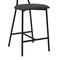 Armen Living Rococo 26" Gray Faux Leather and Metal Counter Height Bar Stool LCROBABLGRY26 - alternate 6